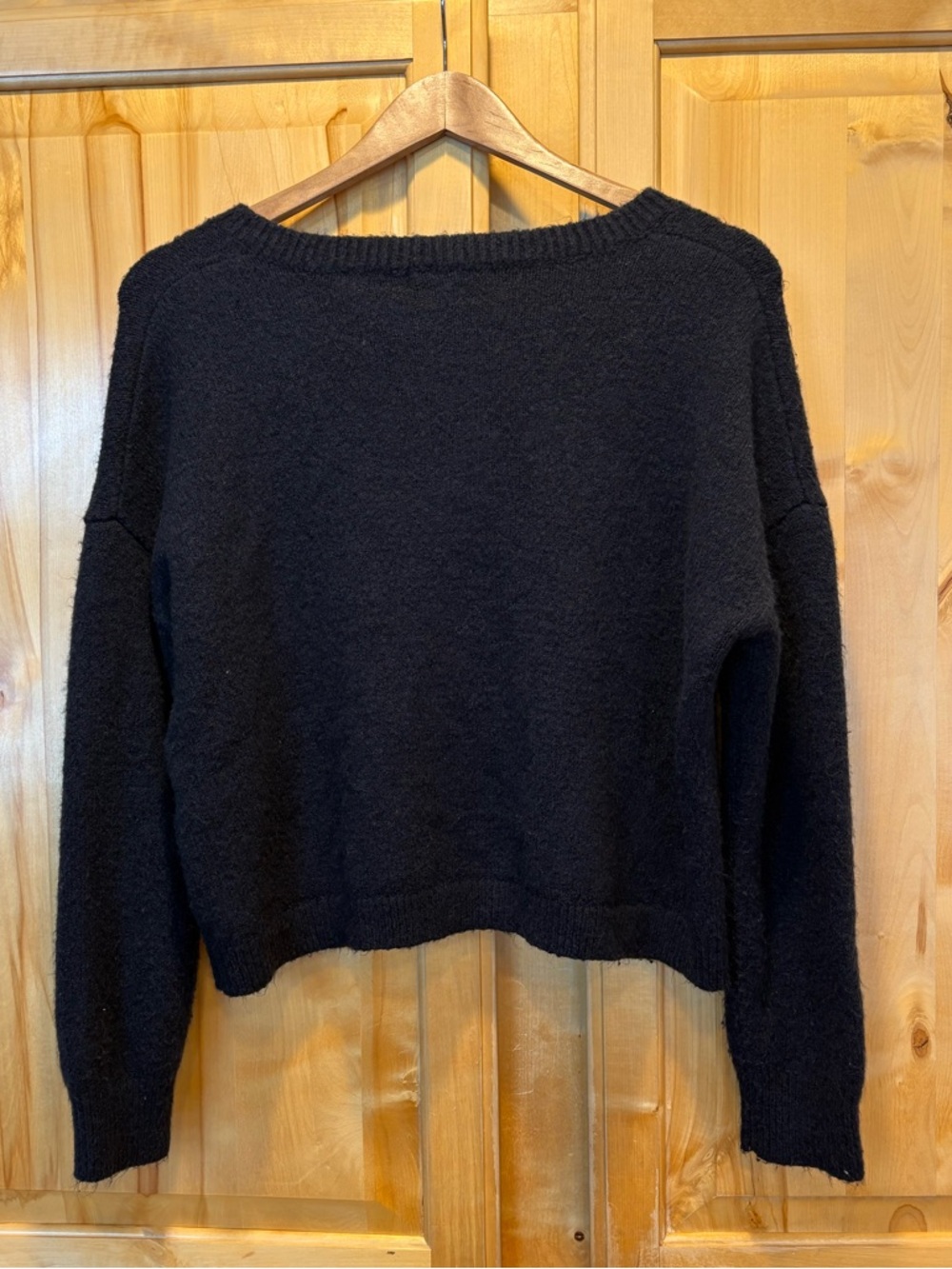 Vigoss Navy Blue Button-Up Cardigan with Horse Intarsia - Picture 5 of 11